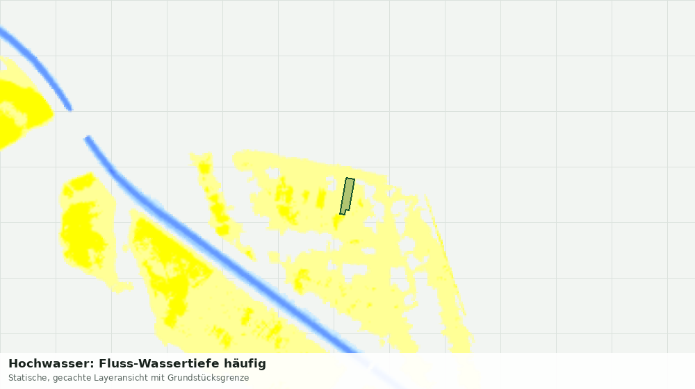 Statische Kartenansicht: Hochwasser: Fluss-Wassertiefe häufig