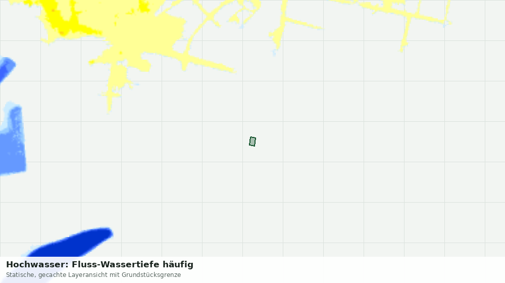 Statische Kartenansicht: Hochwasser: Fluss-Wassertiefe häufig
