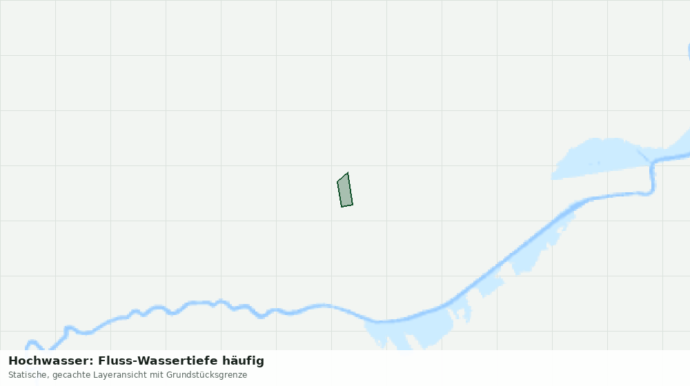 Statische Kartenansicht: Hochwasser: Fluss-Wassertiefe häufig