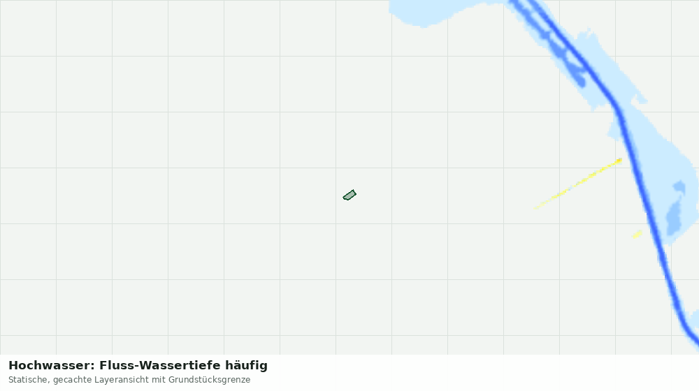 Statische Kartenansicht: Hochwasser: Fluss-Wassertiefe häufig
