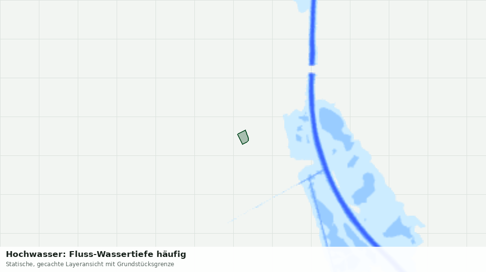 Statische Kartenansicht: Hochwasser: Fluss-Wassertiefe häufig