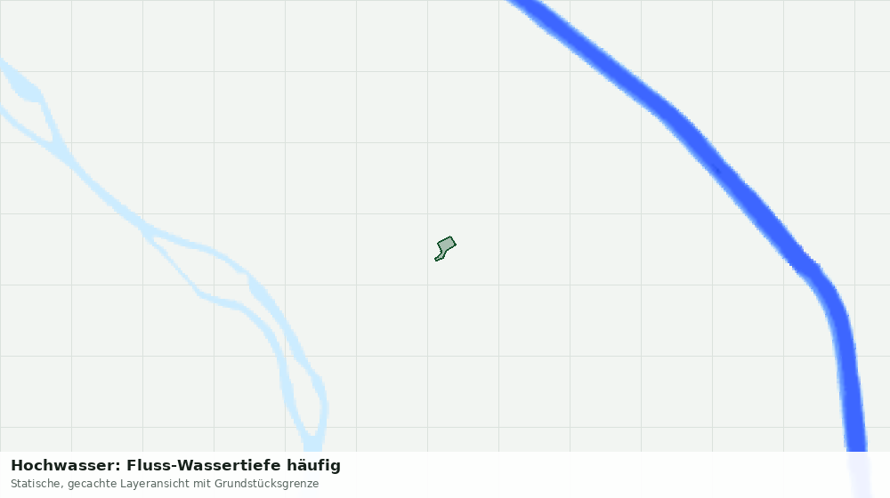 Statische Kartenansicht: Hochwasser: Fluss-Wassertiefe häufig