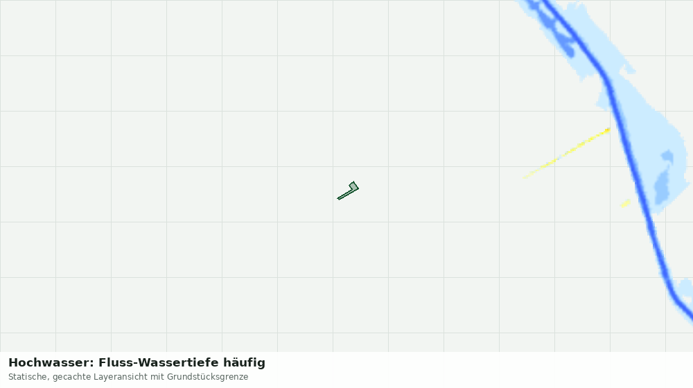 Statische Kartenansicht: Hochwasser: Fluss-Wassertiefe häufig