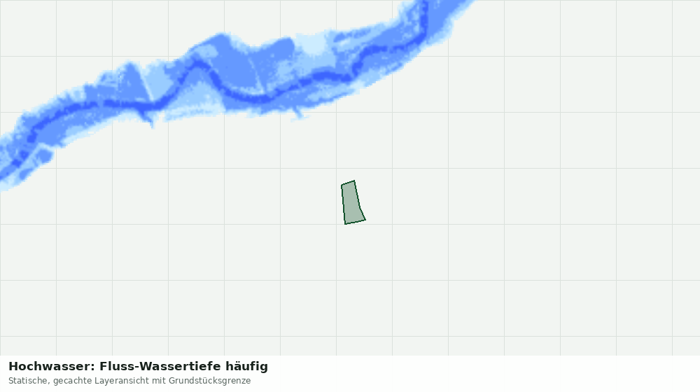 Statische Kartenansicht: Hochwasser: Fluss-Wassertiefe häufig