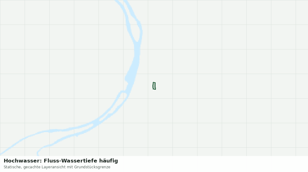 Statische Kartenansicht: Hochwasser: Fluss-Wassertiefe häufig