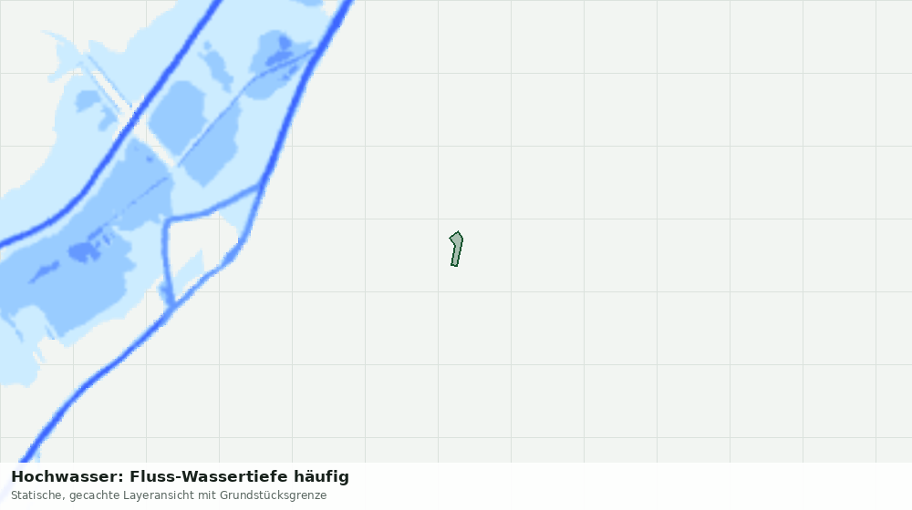 Statische Kartenansicht: Hochwasser: Fluss-Wassertiefe häufig