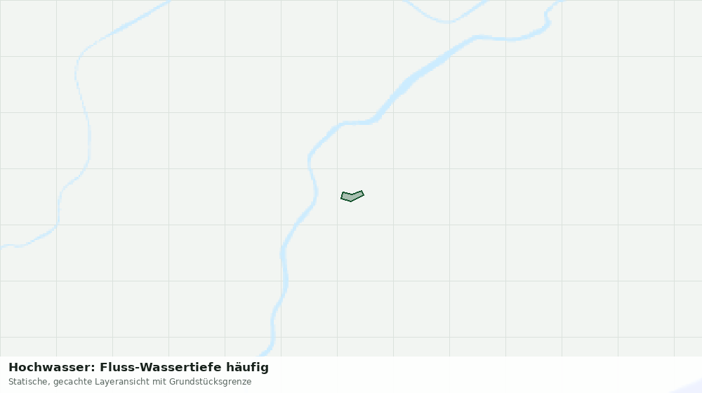 Statische Kartenansicht: Hochwasser: Fluss-Wassertiefe häufig