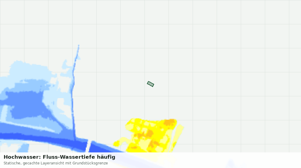 Statische Kartenansicht: Hochwasser: Fluss-Wassertiefe häufig
