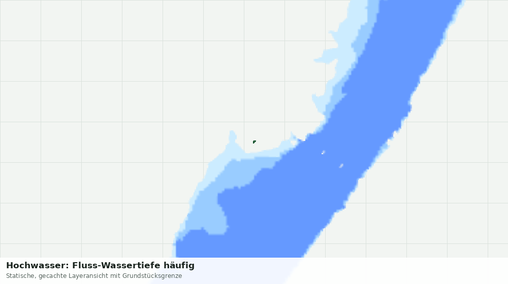 Statische Kartenansicht: Hochwasser: Fluss-Wassertiefe häufig
