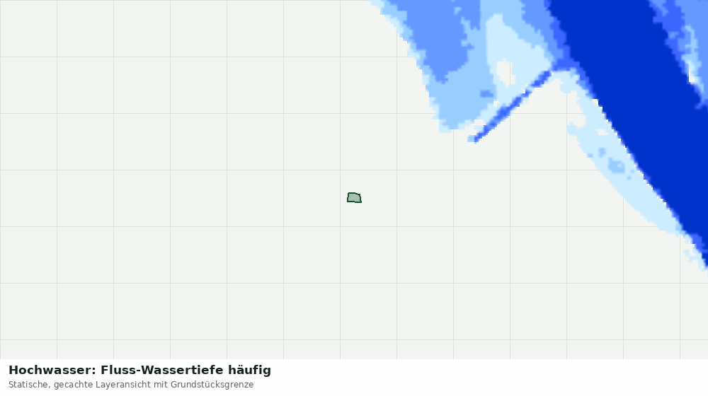 Statische Kartenansicht: Hochwasser: Fluss-Wassertiefe häufig