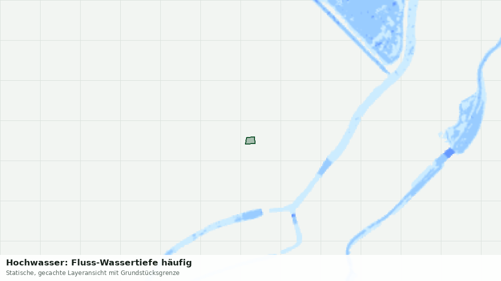 Statische Kartenansicht: Hochwasser: Fluss-Wassertiefe häufig