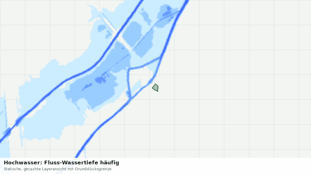 Statische Kartenansicht: Hochwasser: Fluss-Wassertiefe häufig