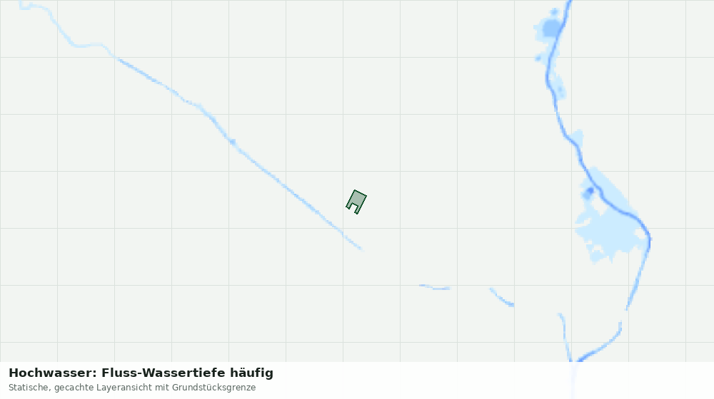 Statische Kartenansicht: Hochwasser: Fluss-Wassertiefe häufig