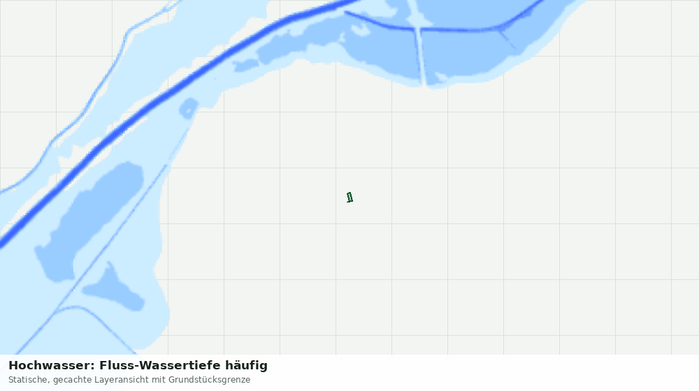 Statische Kartenansicht: Hochwasser: Fluss-Wassertiefe häufig