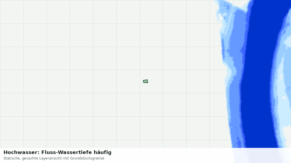 Statische Kartenansicht: Hochwasser: Fluss-Wassertiefe häufig