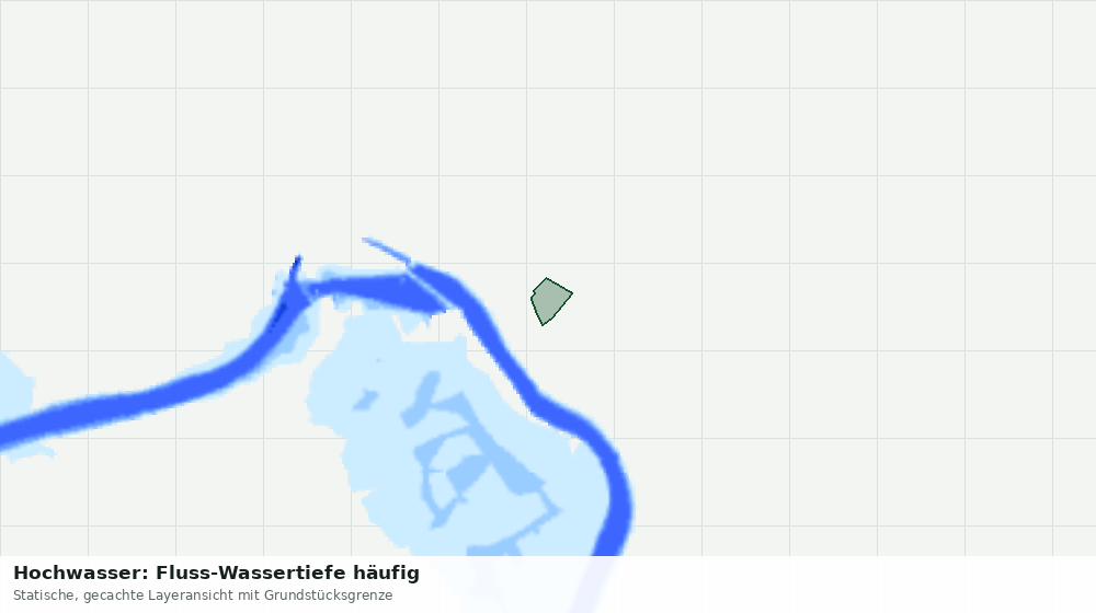 Statische Kartenansicht: Hochwasser: Fluss-Wassertiefe häufig
