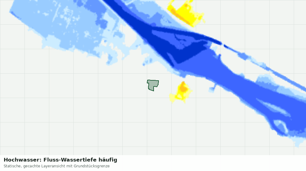 Statische Kartenansicht: Hochwasser: Fluss-Wassertiefe häufig