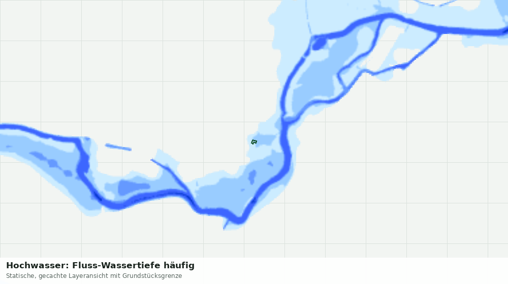 Statische Kartenansicht: Hochwasser: Fluss-Wassertiefe häufig