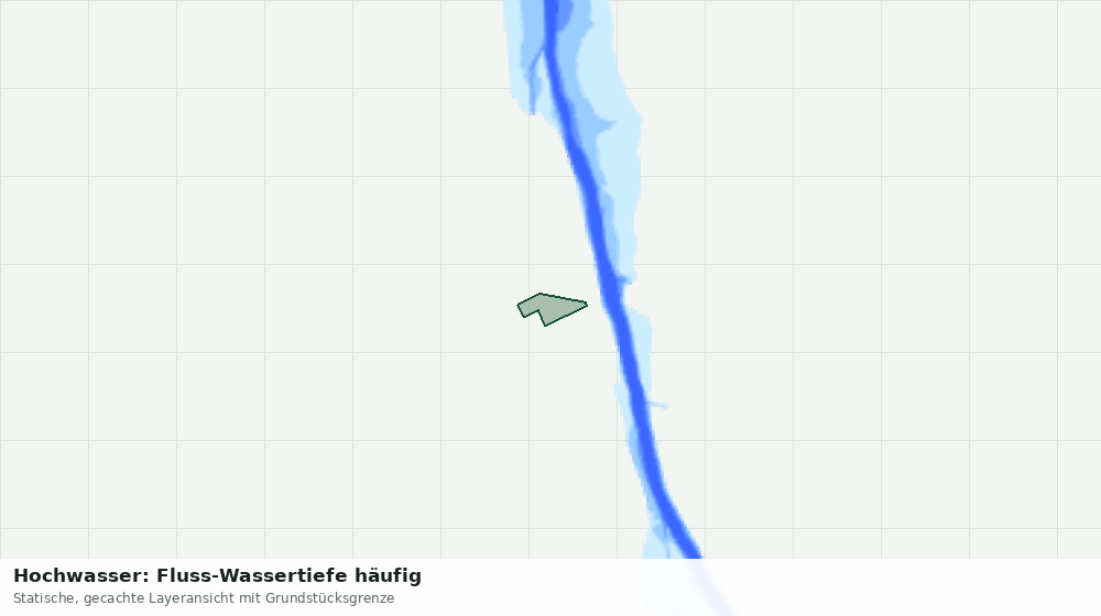 Statische Kartenansicht: Hochwasser: Fluss-Wassertiefe häufig