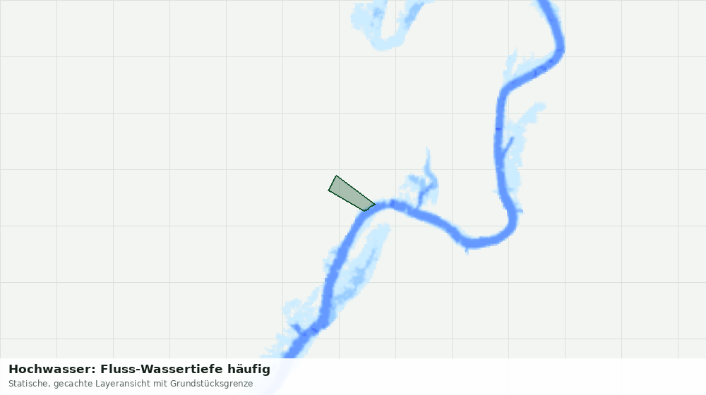 Statische Kartenansicht: Hochwasser: Fluss-Wassertiefe häufig