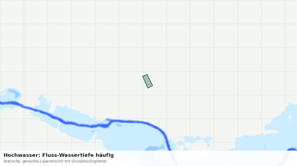 Statische Kartenansicht: Hochwasser: Fluss-Wassertiefe häufig