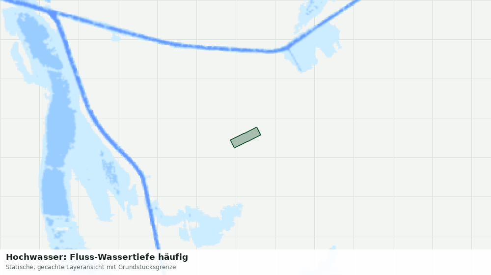 Statische Kartenansicht: Hochwasser: Fluss-Wassertiefe häufig