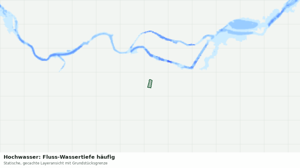 Statische Kartenansicht: Hochwasser: Fluss-Wassertiefe häufig