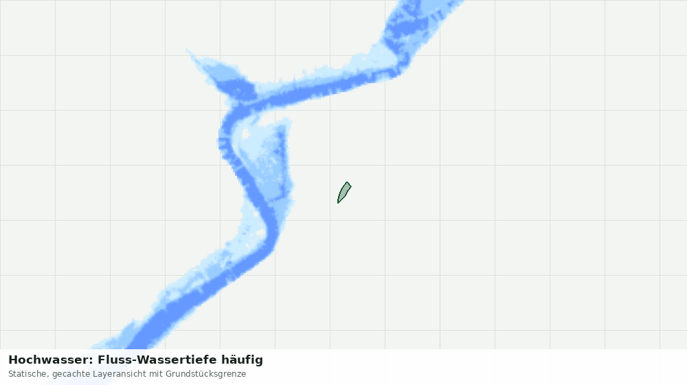 Statische Kartenansicht: Hochwasser: Fluss-Wassertiefe häufig