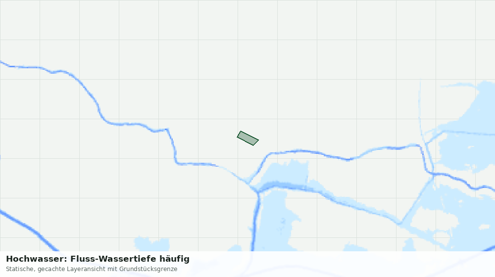 Statische Kartenansicht: Hochwasser: Fluss-Wassertiefe häufig