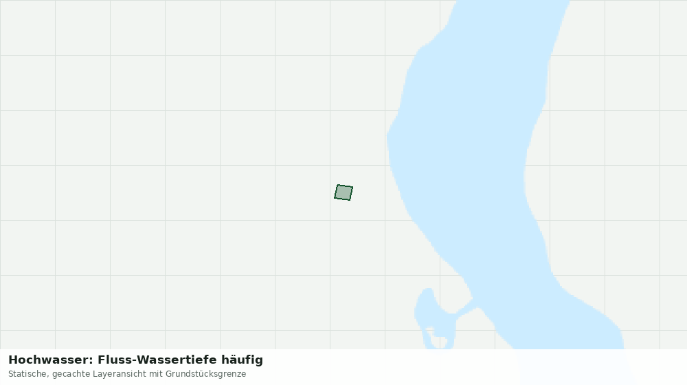Statische Kartenansicht: Hochwasser: Fluss-Wassertiefe häufig