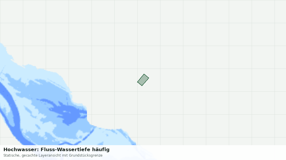 Statische Kartenansicht: Hochwasser: Fluss-Wassertiefe häufig