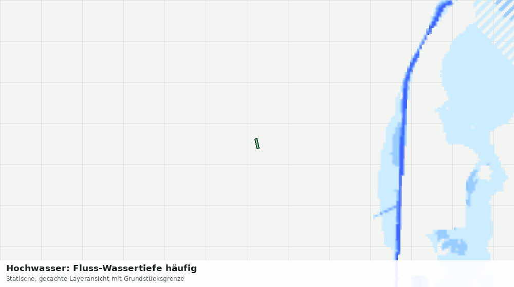 Statische Kartenansicht: Hochwasser: Fluss-Wassertiefe häufig
