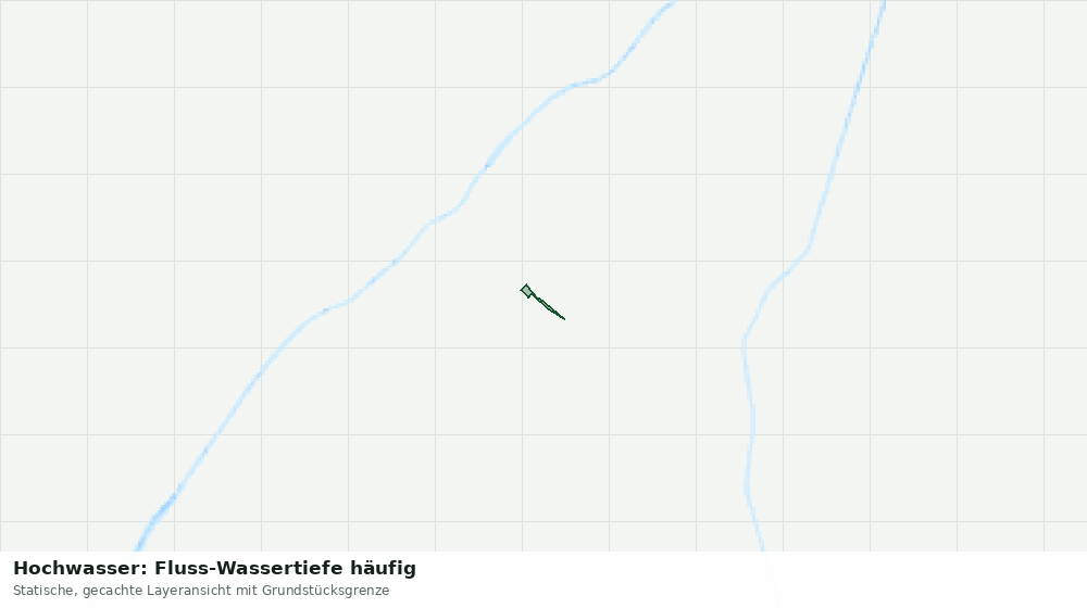 Statische Kartenansicht: Hochwasser: Fluss-Wassertiefe häufig
