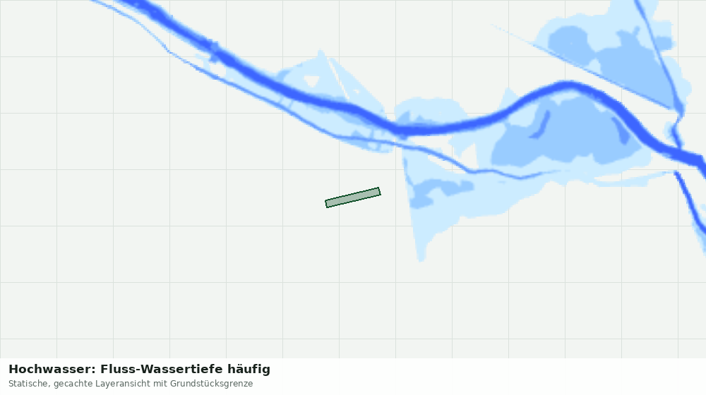 Statische Kartenansicht: Hochwasser: Fluss-Wassertiefe häufig
