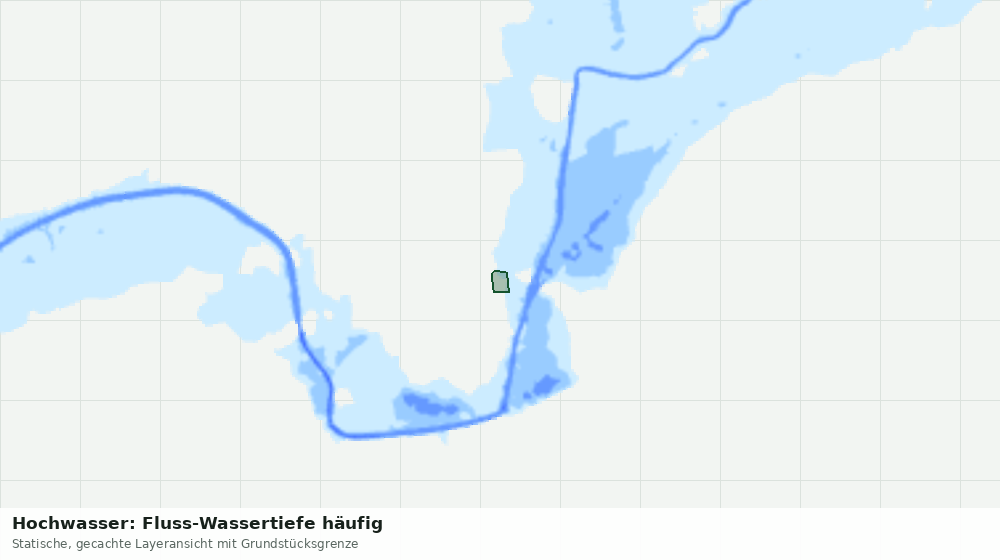 Statische Kartenansicht: Hochwasser: Fluss-Wassertiefe häufig