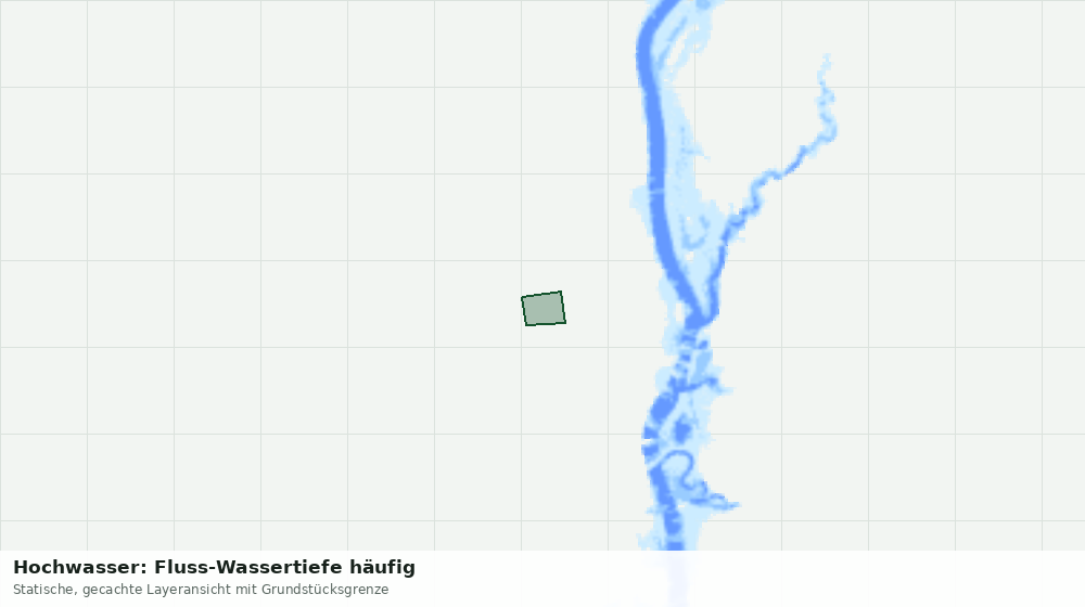 Statische Kartenansicht: Hochwasser: Fluss-Wassertiefe häufig