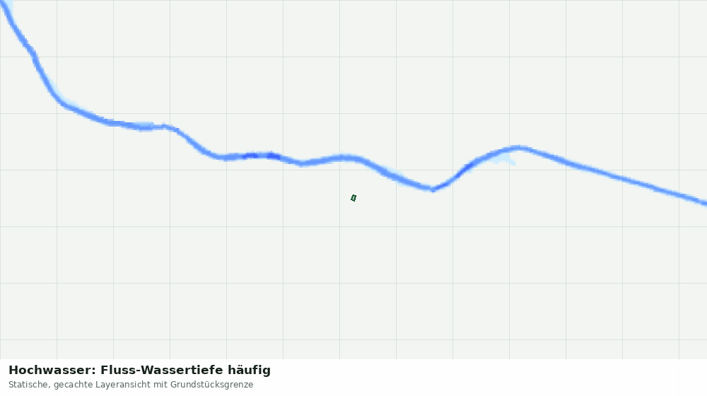 Statische Kartenansicht: Hochwasser: Fluss-Wassertiefe häufig