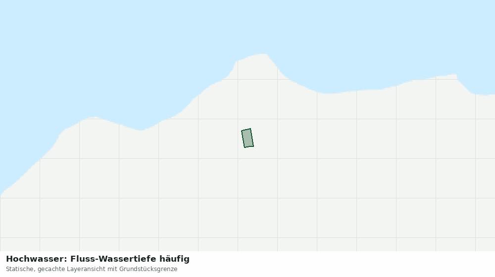 Statische Kartenansicht: Hochwasser: Fluss-Wassertiefe häufig