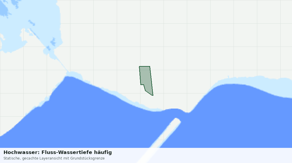 Statische Kartenansicht: Hochwasser: Fluss-Wassertiefe häufig