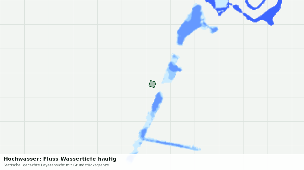Statische Kartenansicht: Hochwasser: Fluss-Wassertiefe häufig