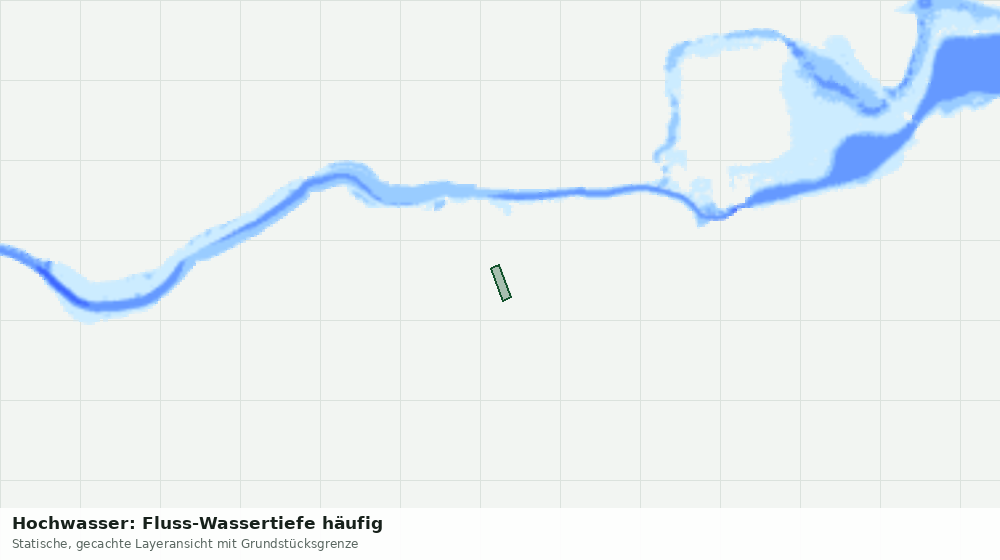 Statische Kartenansicht: Hochwasser: Fluss-Wassertiefe häufig