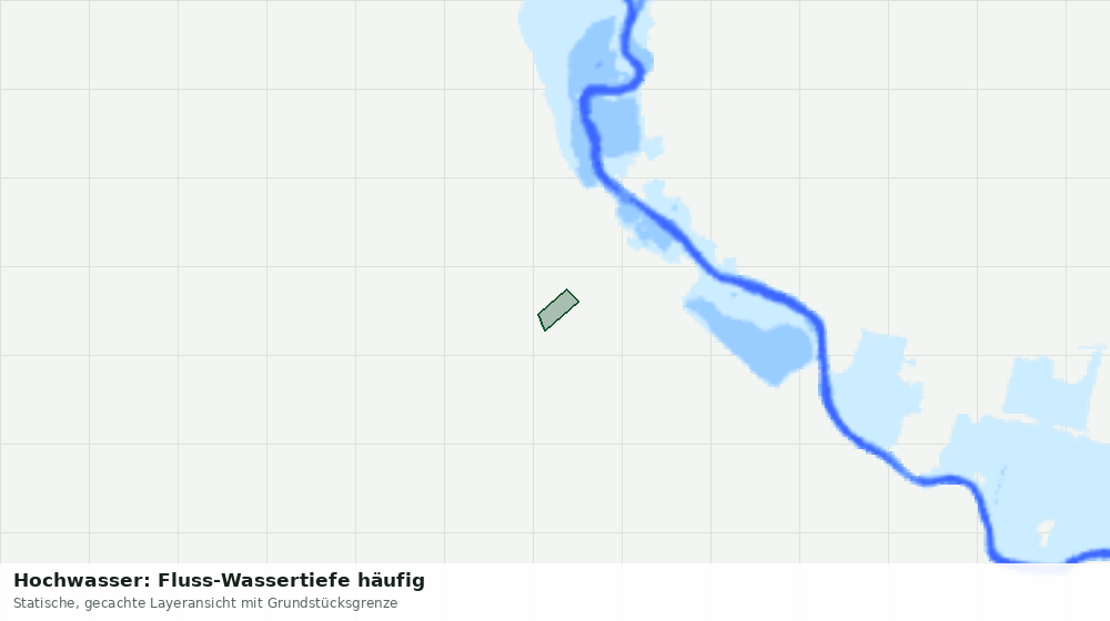 Statische Kartenansicht: Hochwasser: Fluss-Wassertiefe häufig