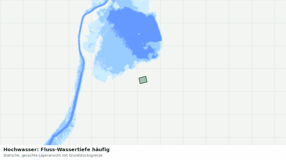 Statische Kartenansicht: Hochwasser: Fluss-Wassertiefe häufig