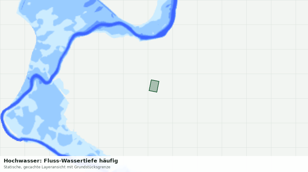 Statische Kartenansicht: Hochwasser: Fluss-Wassertiefe häufig