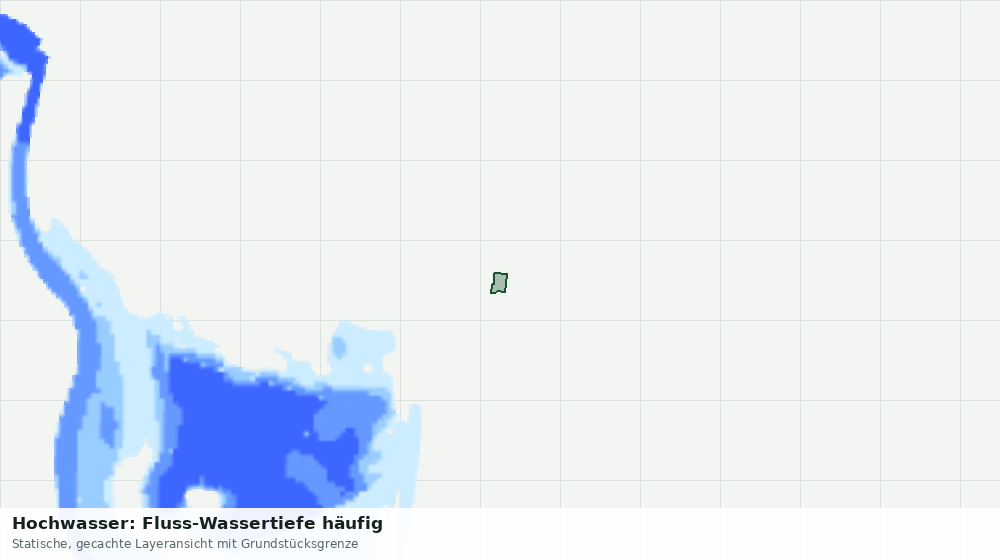 Statische Kartenansicht: Hochwasser: Fluss-Wassertiefe häufig
