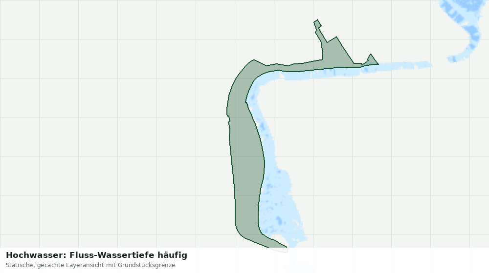 Statische Kartenansicht: Hochwasser: Fluss-Wassertiefe häufig