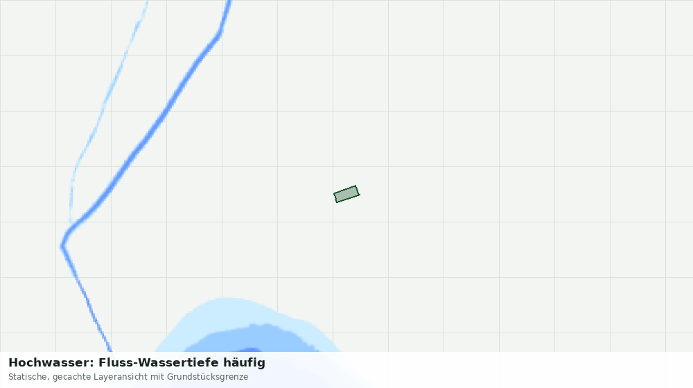 Statische Kartenansicht: Hochwasser: Fluss-Wassertiefe häufig
