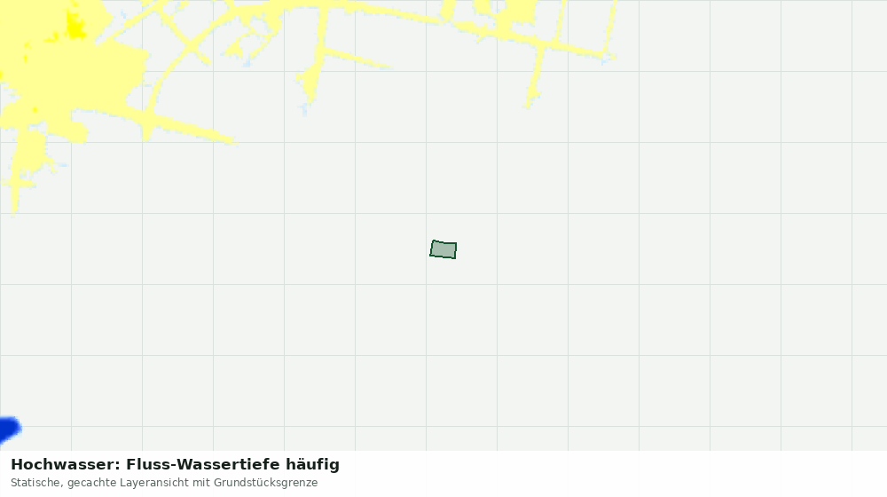 Statische Kartenansicht: Hochwasser: Fluss-Wassertiefe häufig