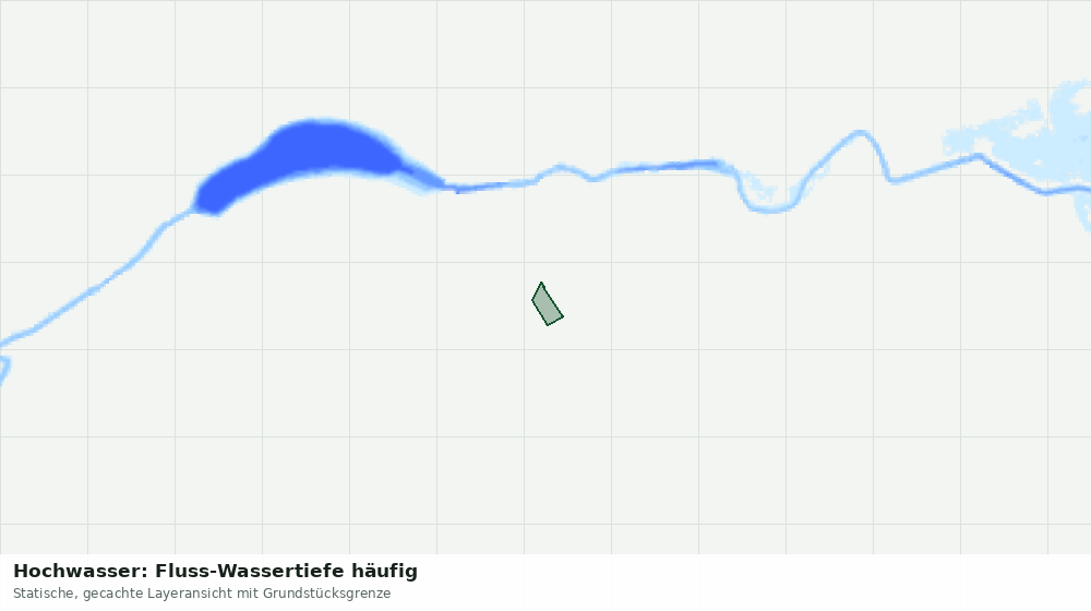 Statische Kartenansicht: Hochwasser: Fluss-Wassertiefe häufig