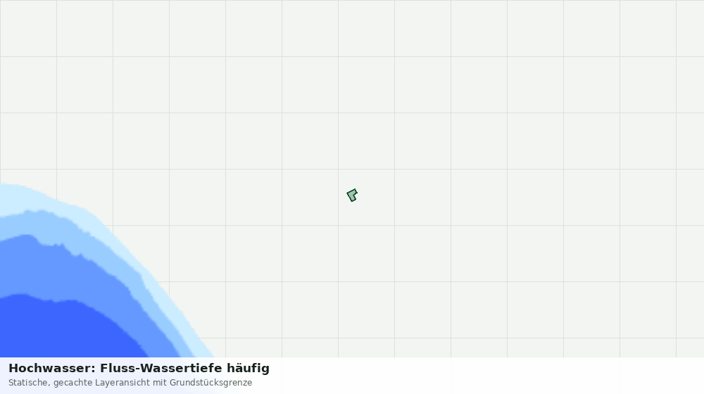 Statische Kartenansicht: Hochwasser: Fluss-Wassertiefe häufig